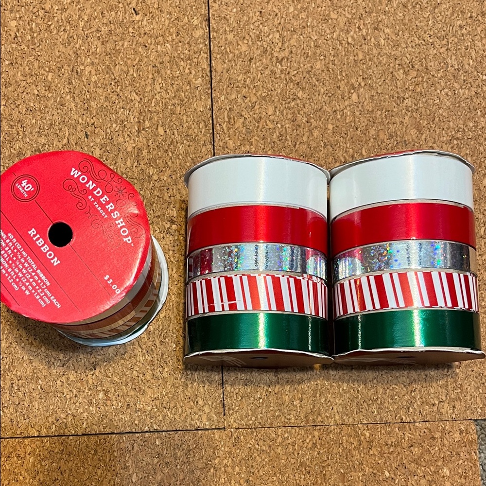 Wondershop Red, Green, and Silver Ribbon Collection